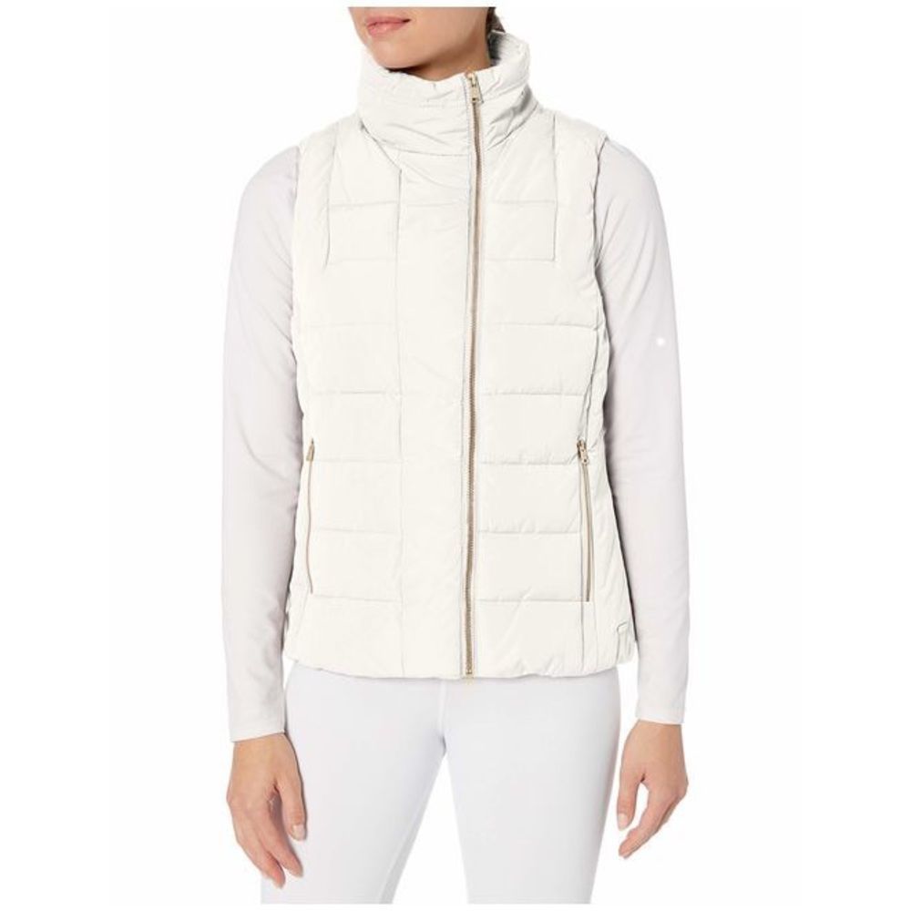 Calvin Klein White Quilted Puffer Vest